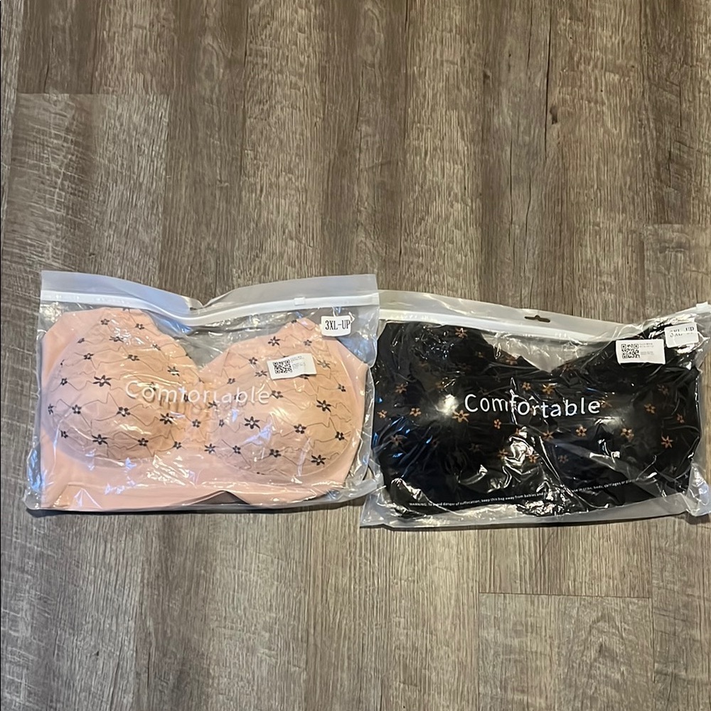 Comfortable Star Print Bras - Set of Two